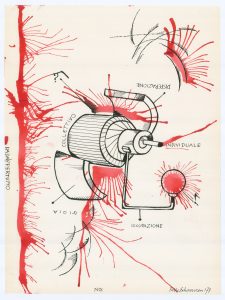 Dada/ppertutto, 1977 Indian ink on paper, 40 x 30 cm